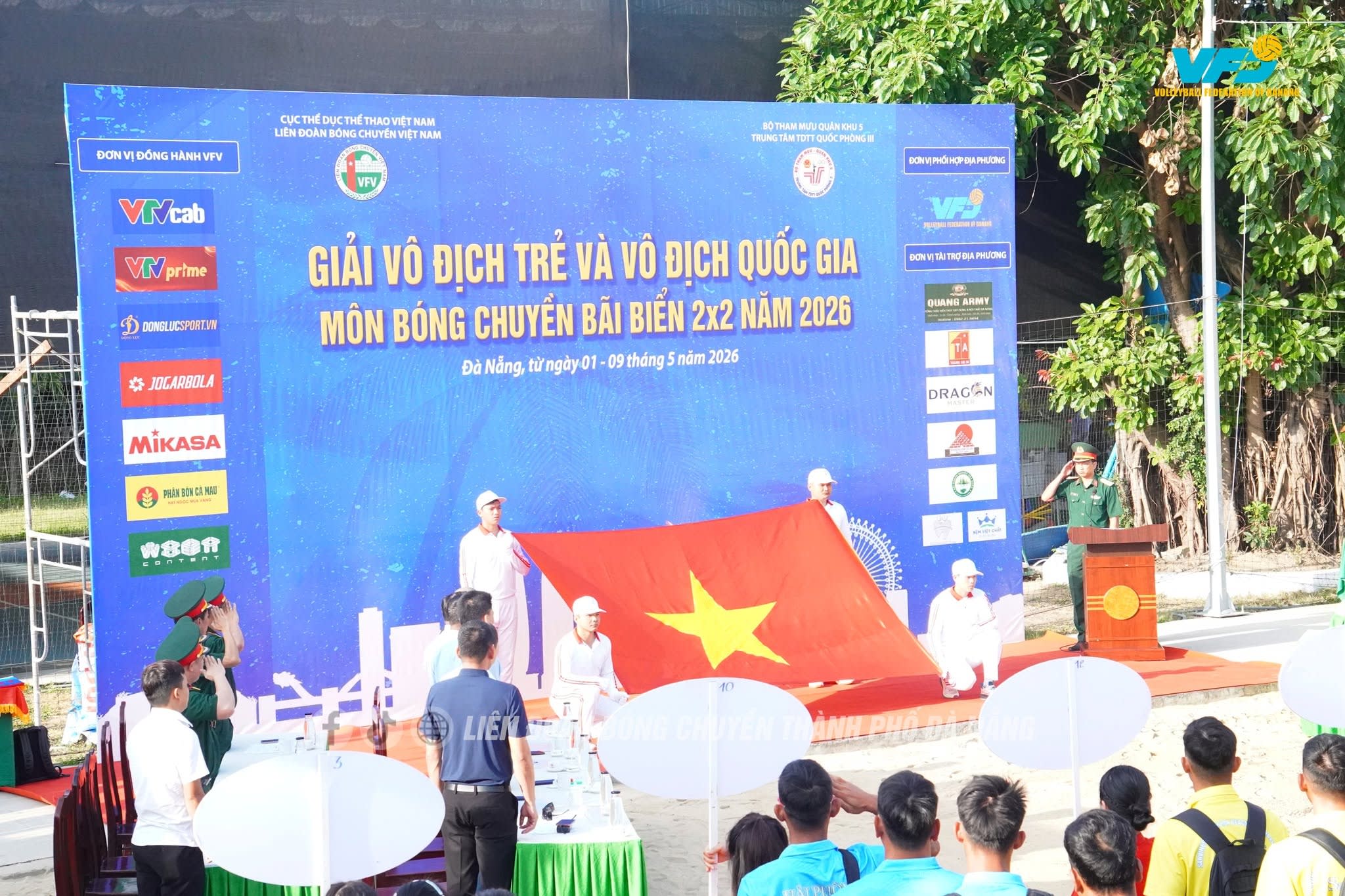 KHAI MẠC GIẢI VÔ ĐỊCH TRẺ VÀ VÔ ĐỊCH QUỐC GIA BÓNG CHUYỀN BÃI BIỂN 2x2 NĂM 2026 TẠI ĐÀ NẴNG