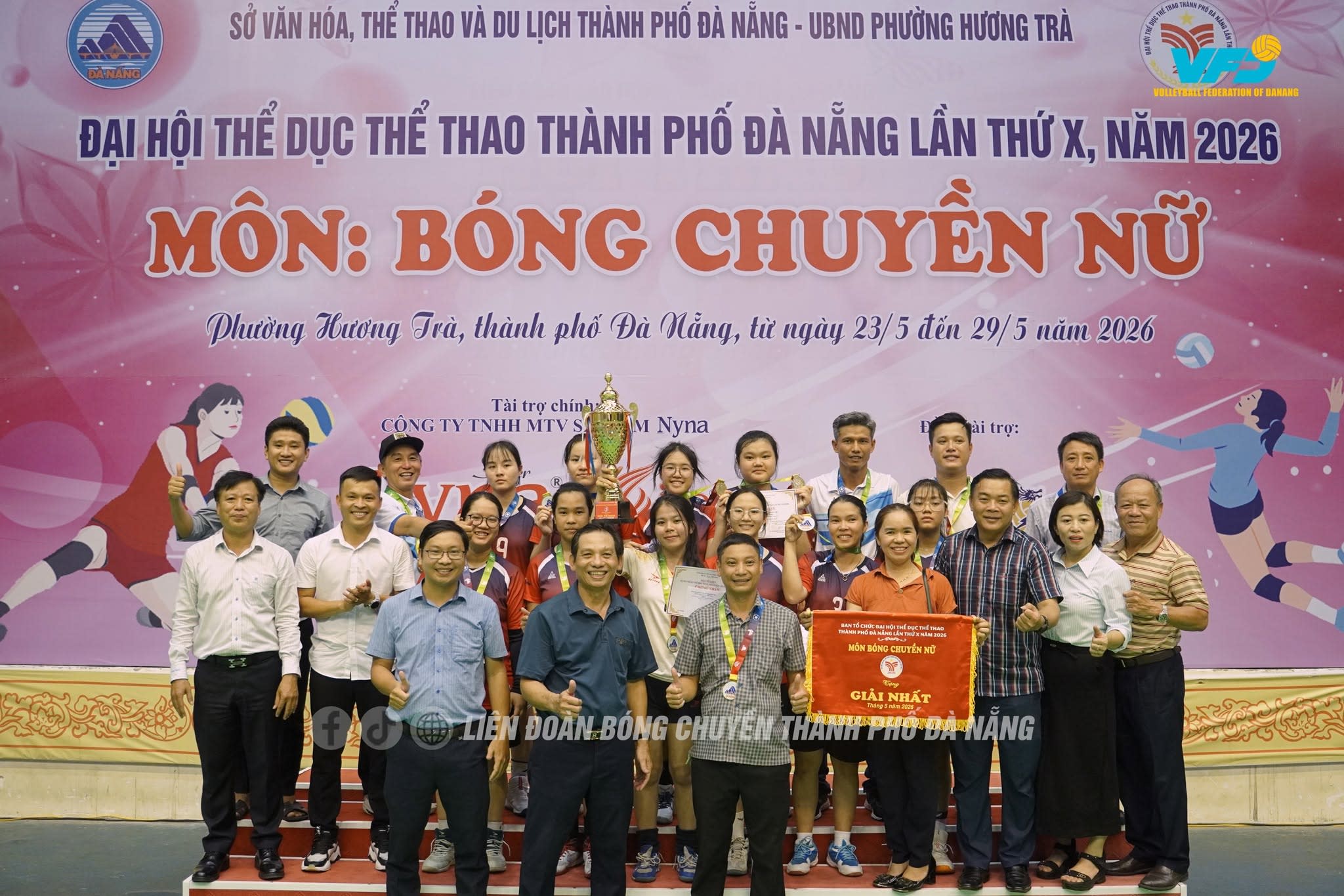 BẾ MẠC NỘI DUNG NỮ – GIẢI BÓNG CHUYỀN ĐẠI HỘI THỂ DỤC THỂ THAO THÀNH PHỐ ĐÀ NẴNG LẦN THỨ X NĂM 2026