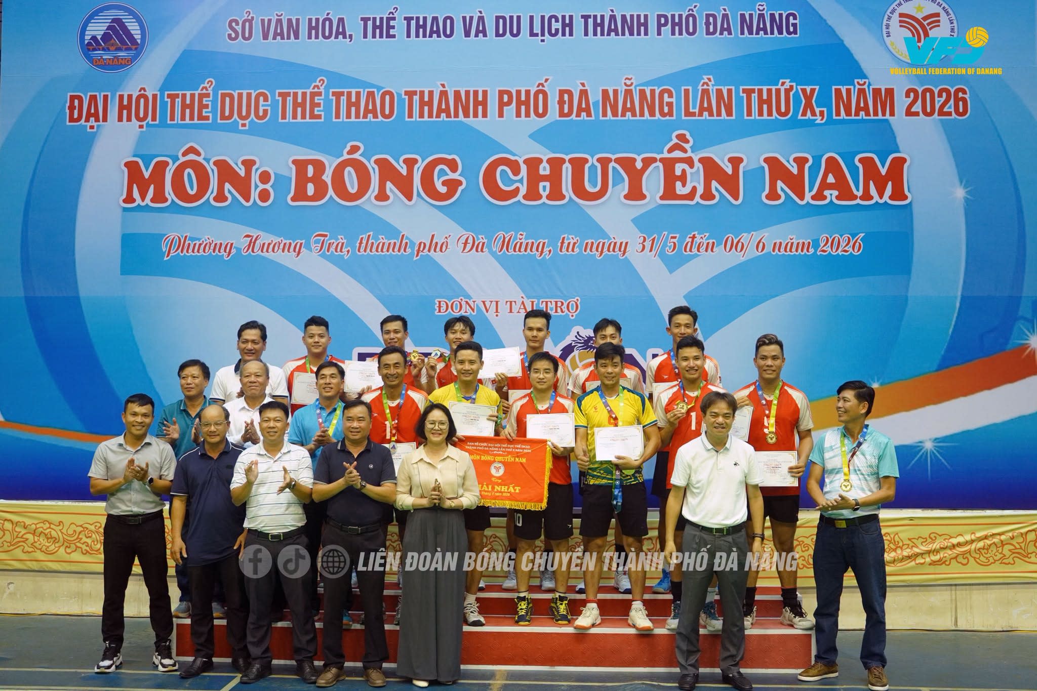 BẾ MẠC VÀ TRAO THƯỞNG GIẢI BÓNG CHUYỀN ĐẠI HỘI THỂ DỤC THỂ THAO THÀNH PHỐ ĐÀ NẴNG LẦN THỨ X NĂM 2026