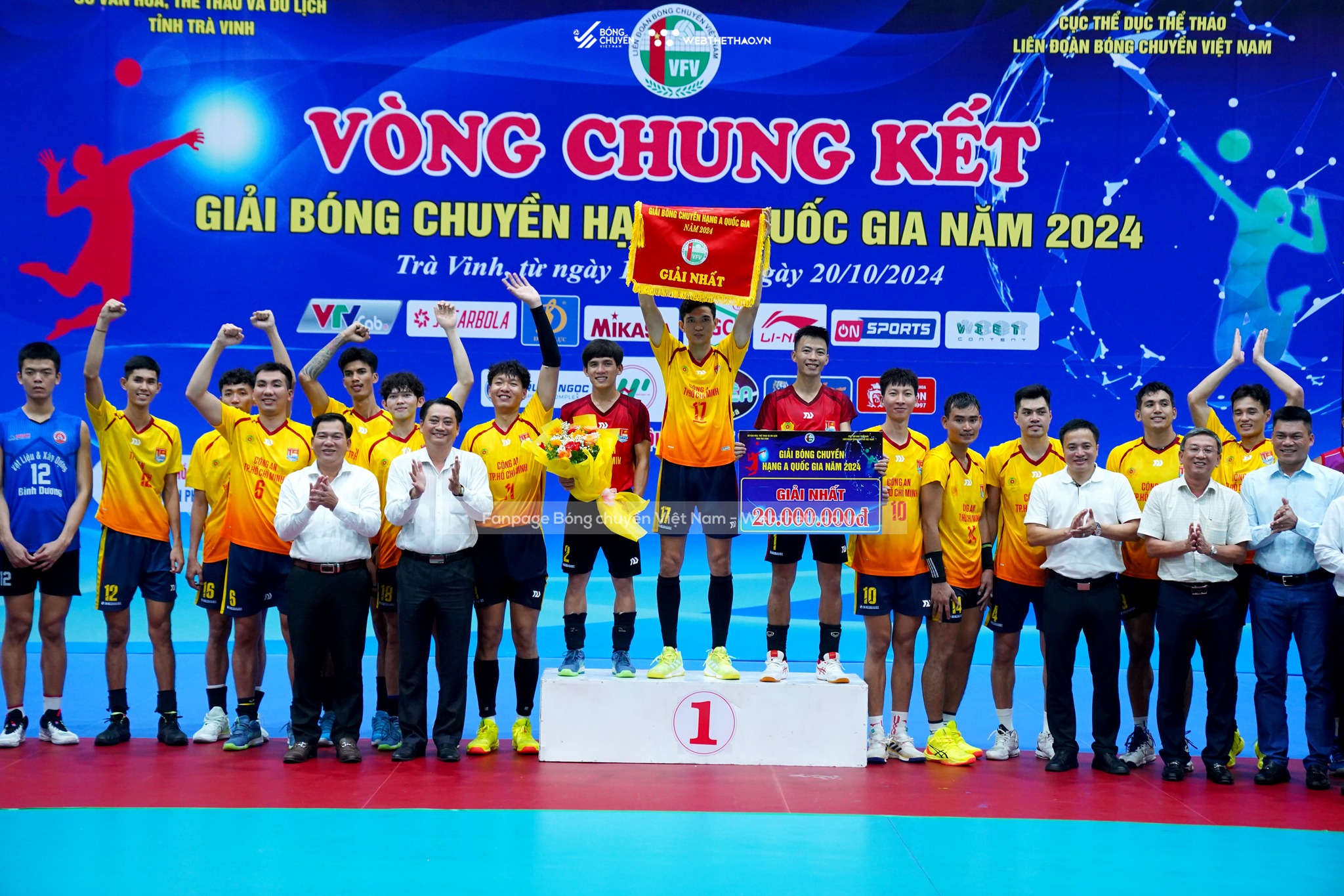 Giải Bóng chuyền hạng A 2024: Bóng chuyền TP.HCM bội thu