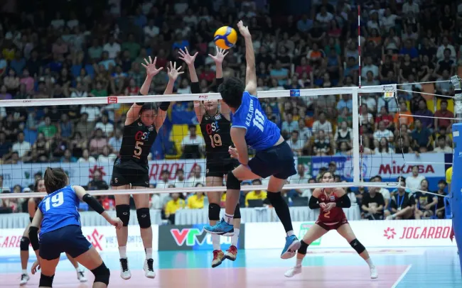 ĐT bóng chuyền nữ Việt Nam đứng thứ 2 chặng 1 SEA V.League 2024