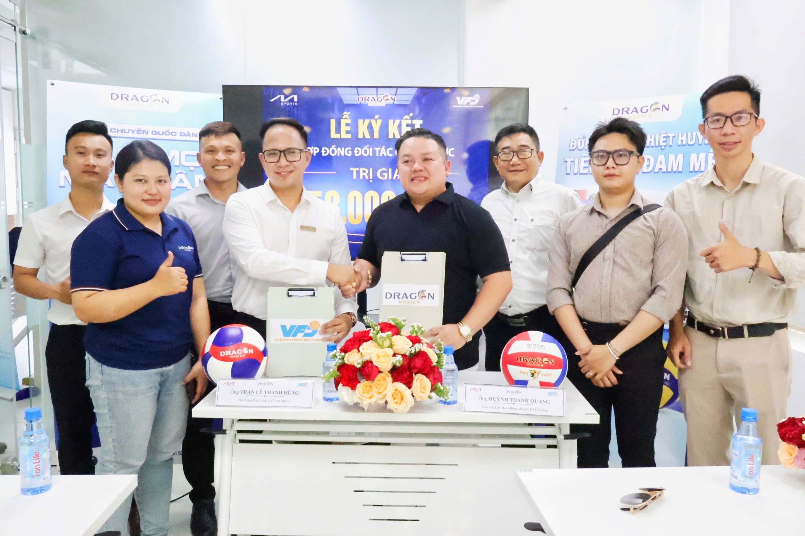 Bóng chuyền Đà Nẵng đón cú hích lớn từ lễ ký kết hợp tác chiến lược với Dragon Master