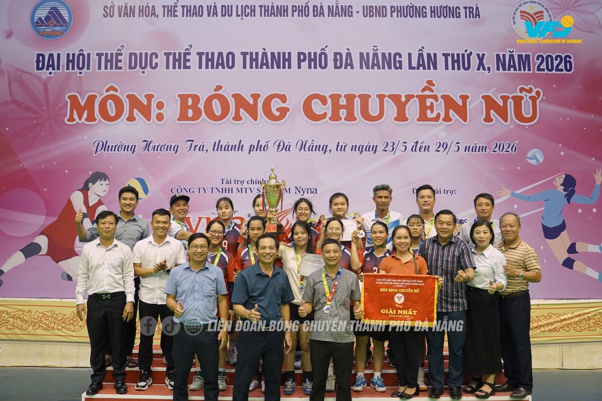 BẾ MẠC NỘI DUNG NỮ – GIẢI BÓNG CHUYỀN ĐẠI HỘI THỂ DỤC THỂ THAO THÀNH PHỐ ĐÀ NẴNG LẦN THỨ X NĂM 2026