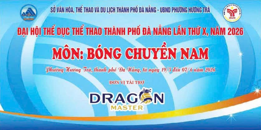 GIẢI BÓNG CHUYỀN ĐẠI HỘI THỂ DỤC THỂ THAO THÀNH PHỐ ĐÀ NẴNG LẦN THỨ X – NĂM 2026